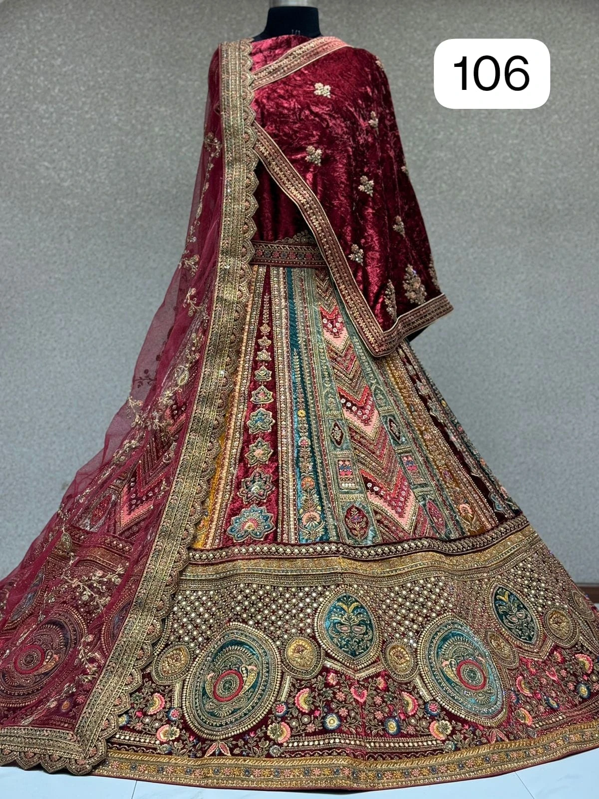 Ssg Creation 105 To 109 Velvet Wholesale Lehenga Catalog — Wholesale Lehenga, MPA wholesale from Surat - Gallery Image 3